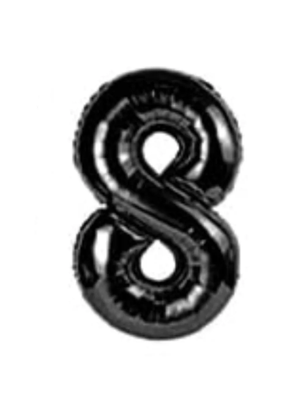 💞 New 32” Black Number 8 Mylar Foil Balloon